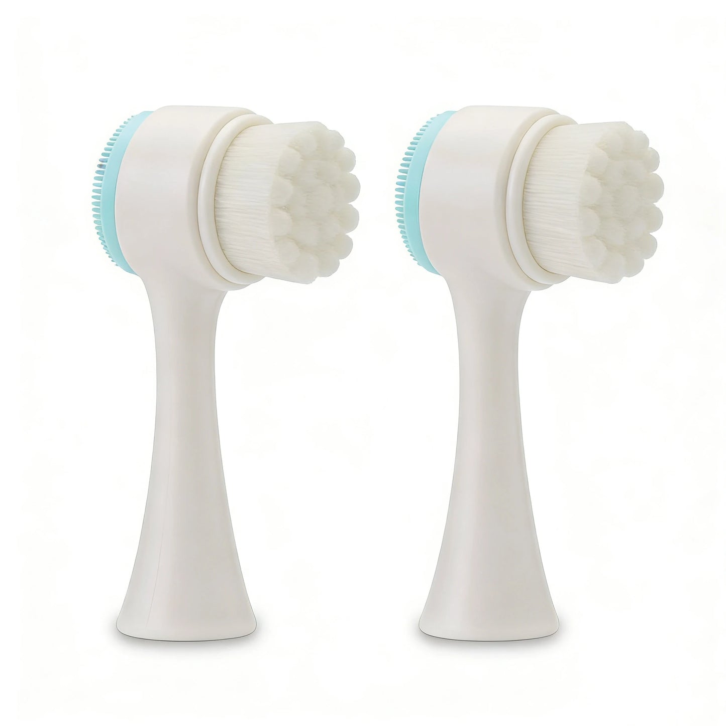 Wholesale 2/5/10PCS Double Side Facial Cleansing Brush Silicone & Soft Hair Manual Massage Facial Wash Brush Makeup Remove Tools
