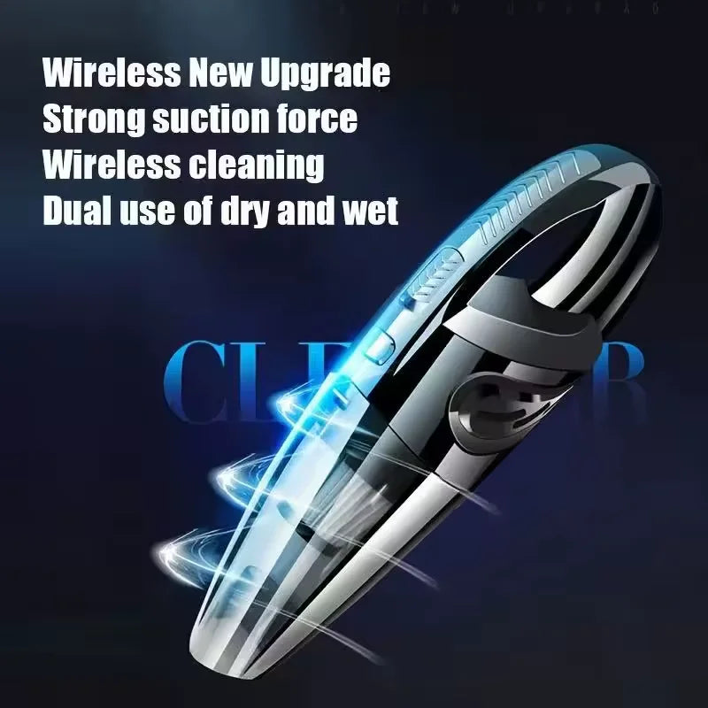 Portable Wireless Handheld Vacuum Cleaner USB Rechargeable, Multi Function Dual Use Car Home Mini Vacuum, Long Endurance Cordless Small Cleaning Vacuum for Household Auto Interior