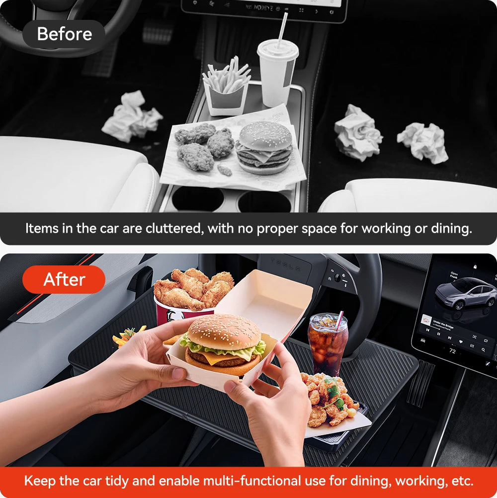 YZ for Tesla Table Model Y YL 3 Highland Juniper Portable Folding Table Steering Wheel Pliante Office Work Eating Camper accessy