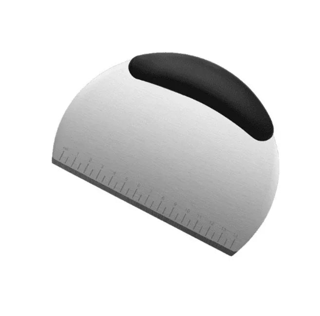 Stainless Steel Pastry Cutter Dough Scraper Pizza Chopper with Ergonomic Handle Kitchen Baking Tools for Flour Scale Dough