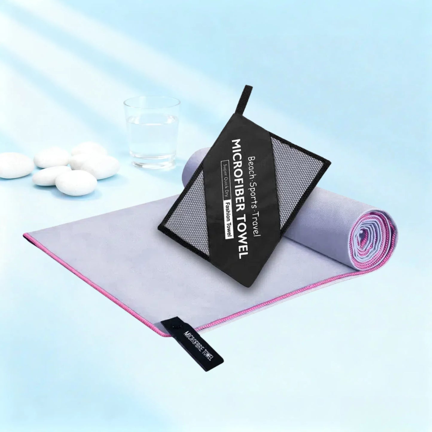 Microfiber Quick-Dry Lightweight Sandproof Towel  Portable Compact for Swim Yoga Gym Beach Travel Sports Supplies