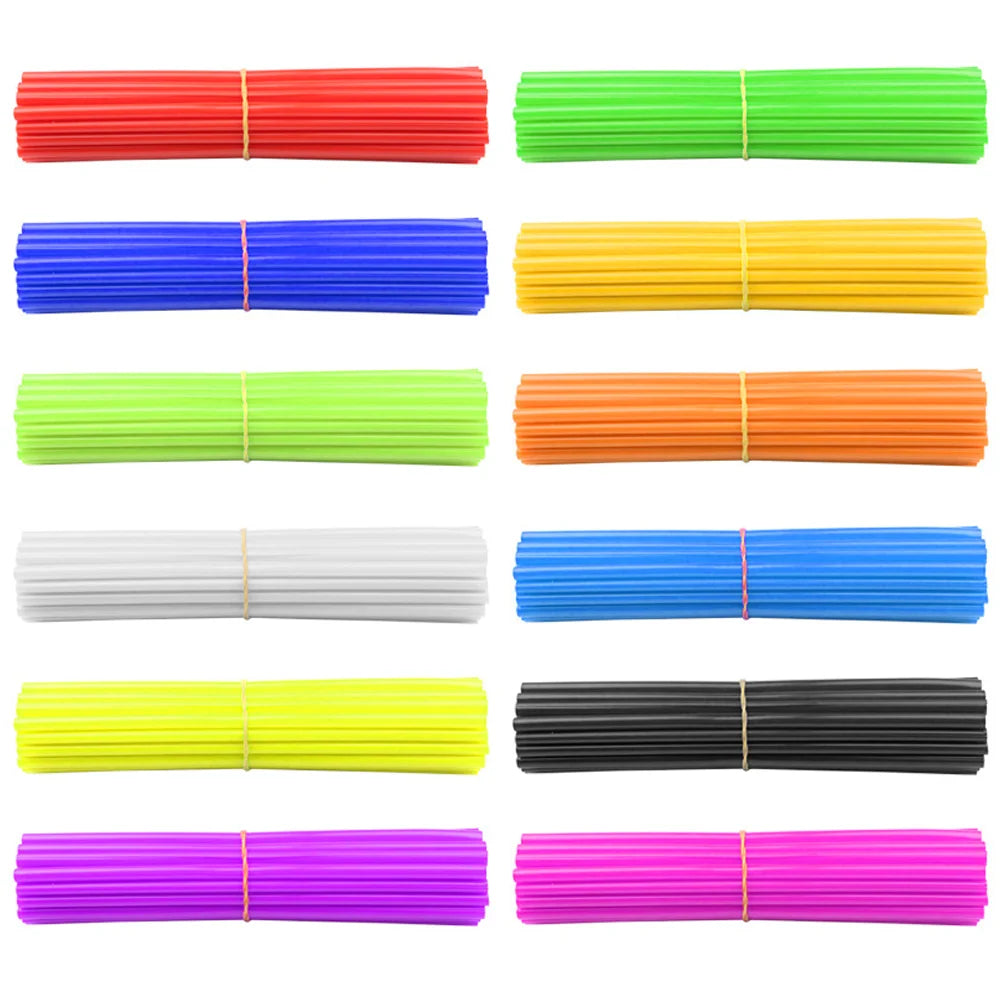 36 Pcs Motocross Accessories Wheel Spoked Protector Motorcycle Tuning For KTM Honda Yamaha Suzuki 17CM Universal Cool Dirt Bike