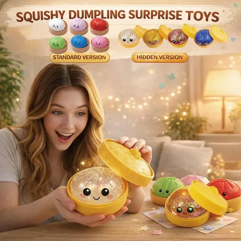 Dumpling Squishy ULTRA RARE Gold Glitter Hidden Edition Dumpling Squishies