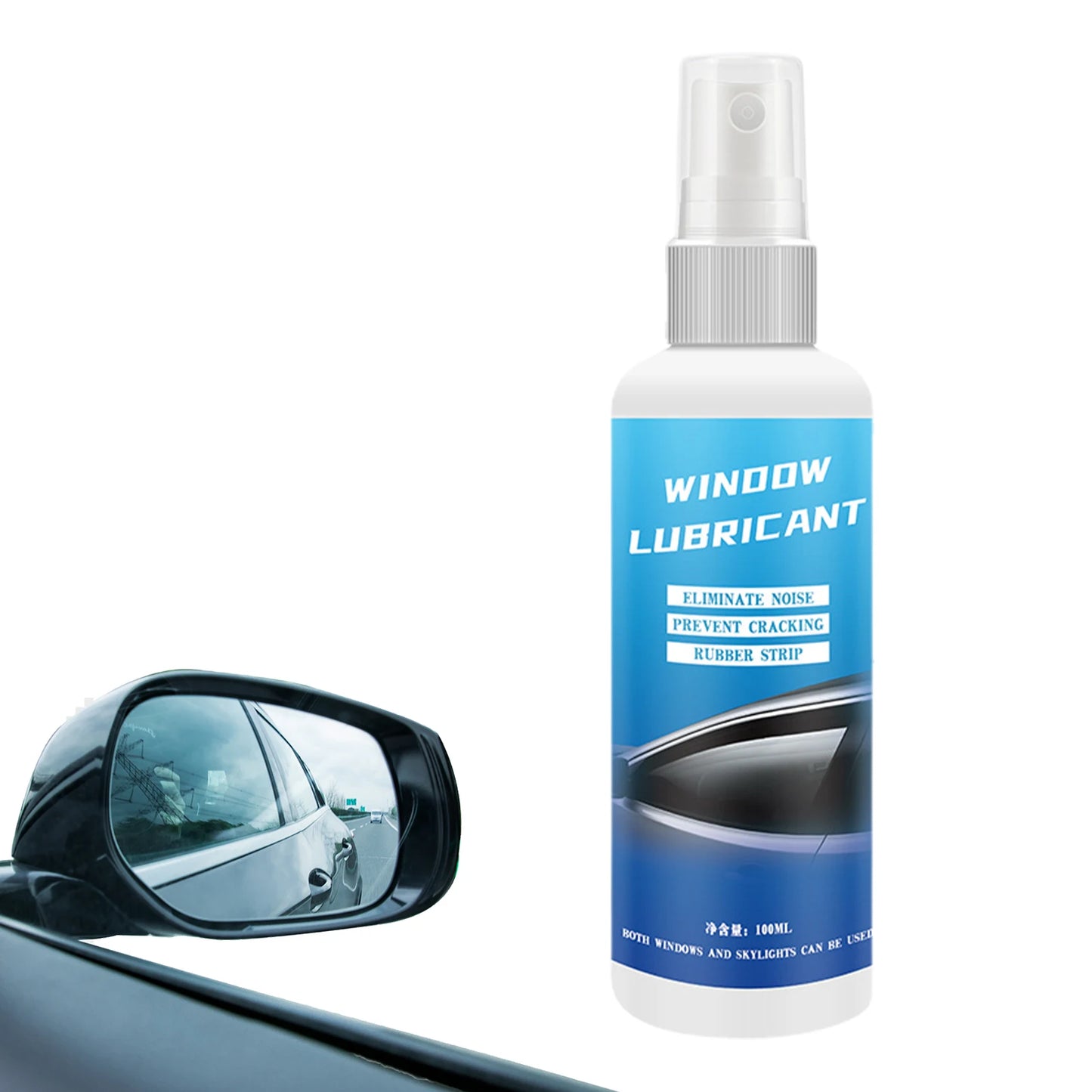 Car Silicone Spray Lubricant 100ml Multi Surface Rubber Door Strip Softening Lubricant Vehicle Prevent Adhesion Lubricant Tools