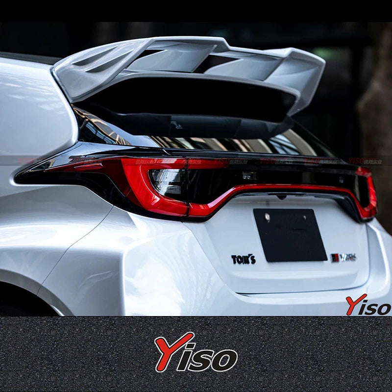 Suitable for GR YARIS MXPA12 TOMS Empennage Rear Wing Modified encirclement Aerodynamic kit Big Wing Carbon Fiber GT Wing