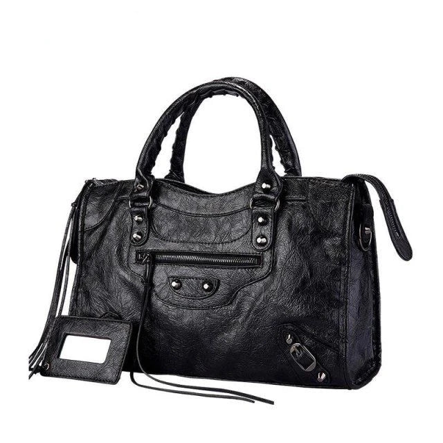 2026 Autumn and Winter Handbag Crossbody Large Capacity City Motorcycle Shoulder Bag Tote Bag for Women Luxury Designer