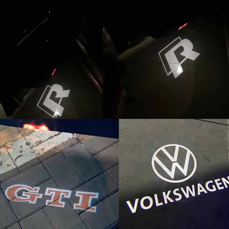 Hot Sale LED Car Door Logo Projector Light Accessories for VW R Golf 5 6 7 GTI GTD GTE CC Passat B6 B7 B8 B9 C6 C7 C8 Tiguan