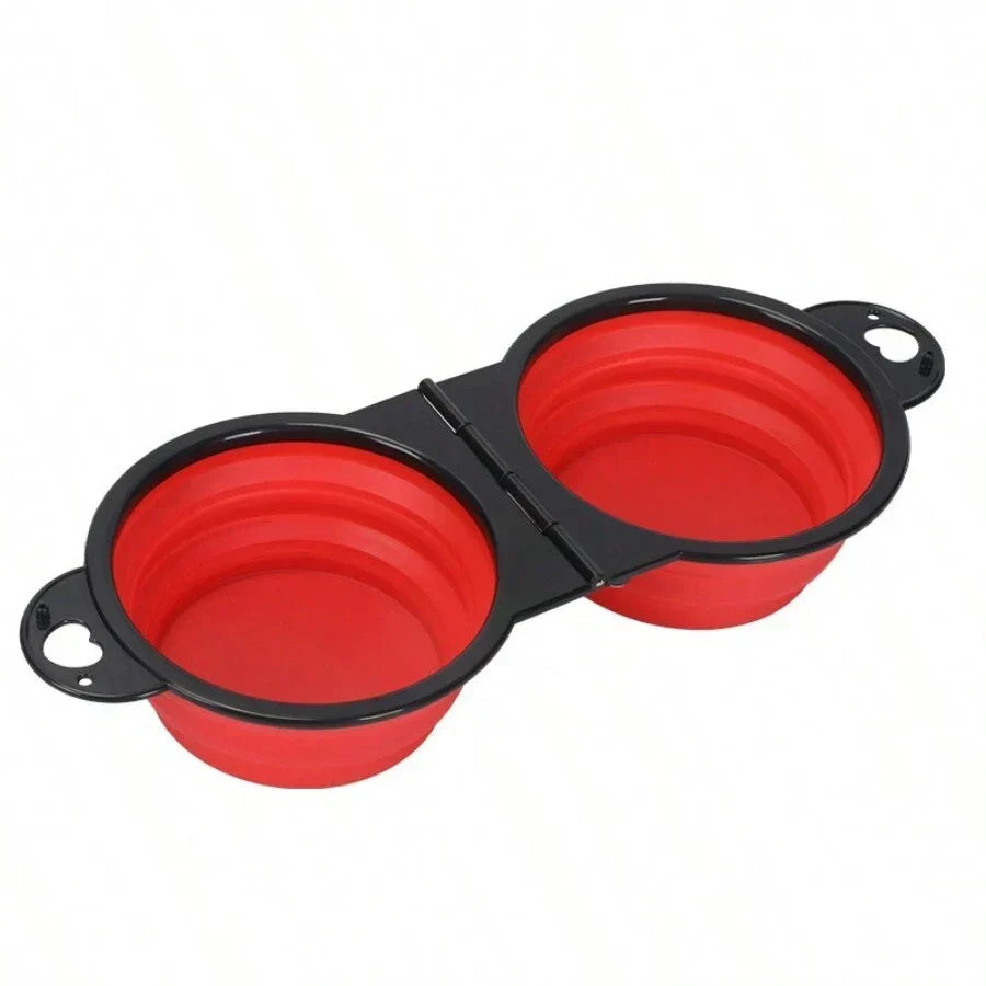 Foldable Dual Pet Bowl