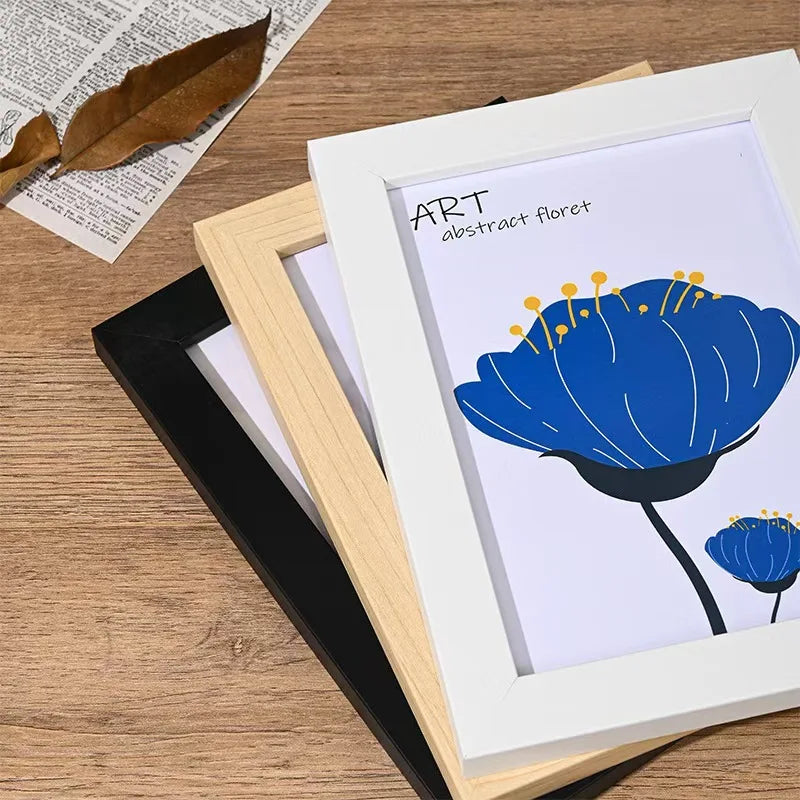 Wooden Photo Frame For Wall Hanging 10X15 15X20 20X25cm A4 Wood Picture Frame Stand For Pictures Photo Decor Commemorative Gift