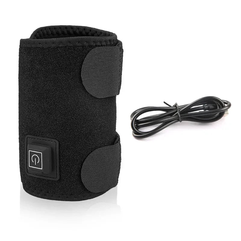 2/1PCS Electric Heated Knee Massager Brace Adjustable 3 Gear Temperature Elbow Protector Hot Compress Shoulder Protective Belt