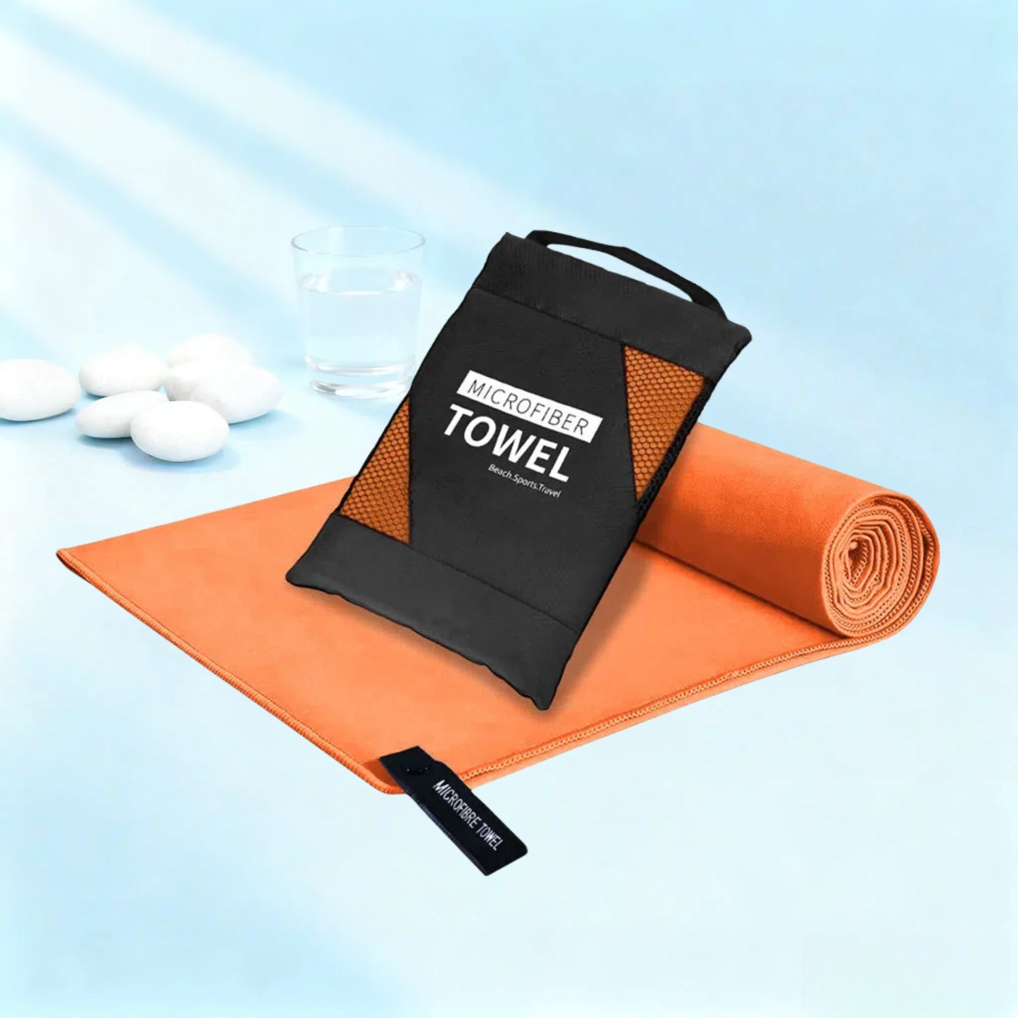 Microfiber Quick-Dry Lightweight Sandproof Towel  Portable Compact for Swim Yoga Gym Beach Travel Sports Supplies