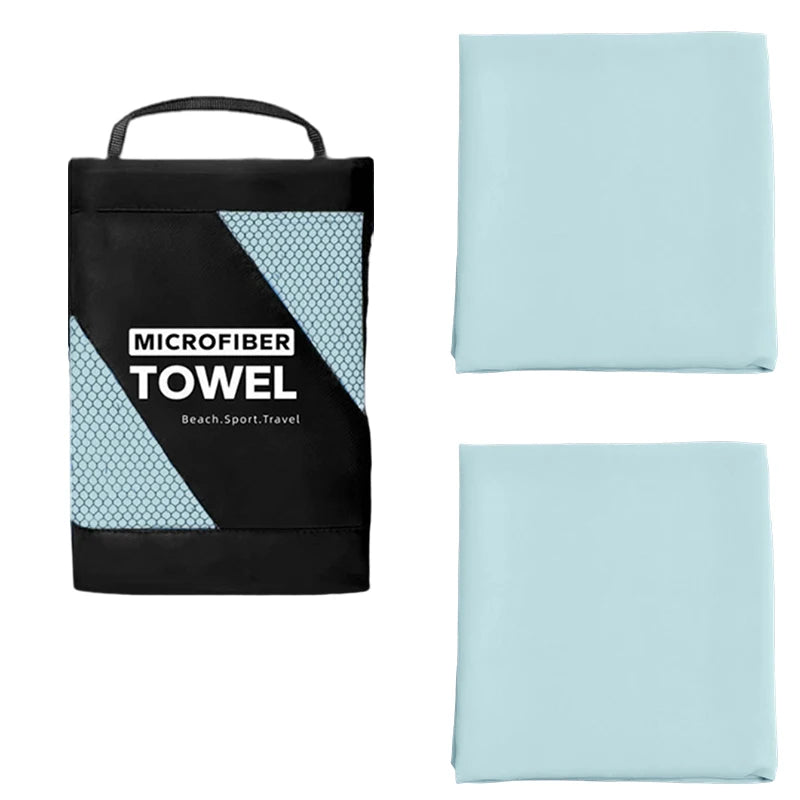 Super Absorbent 2PCS Towel Fast Drying Sports Towel Suitable Swimming Camping Fitness Breathable Durable Travel Essentials