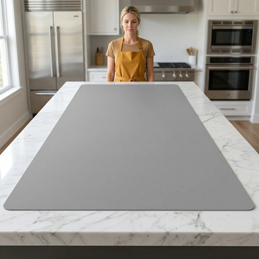 Extra Large Silicone Mat 58x118cm Waterproof Table Protector Heat Resistant Non-Slip Kitchen Countertop Pad Desk Mat
