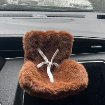 Mini Plush Doll Safety Seat Soft Car Ventilation Safety Chair for Labubu The Monsters Doll Accessories Car Interior Decorations
