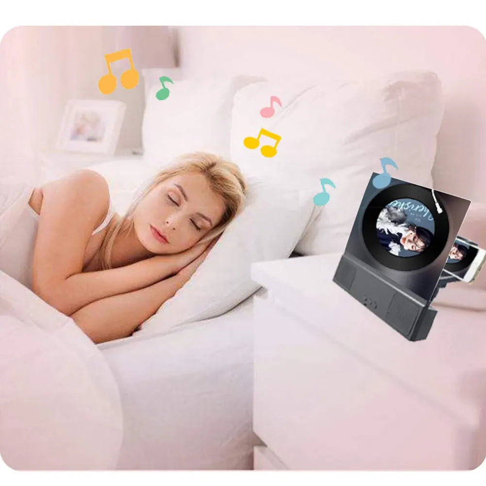10Inch 3D Screen Magnifier with Bluetooth Speaker Movies Amplifier for IOS Android Phones Tools Accessories 215x186x28mm