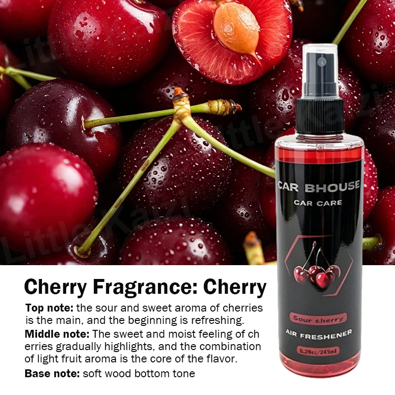 1pcs 245ml Car Air Freshener Spray, 8 Scents, Long-Lasting Odor Eliminator for Car & Home