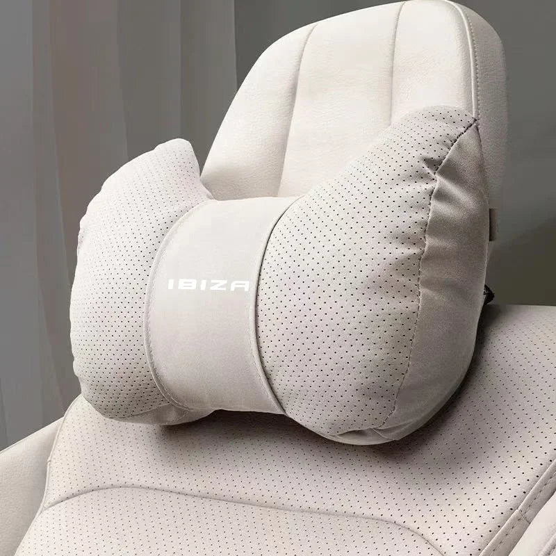 For SEAT IBIZA FR Car Headrest Neck Support Seat Lumbar Cushion Soft Neck Pillow Automobile interior Accessories