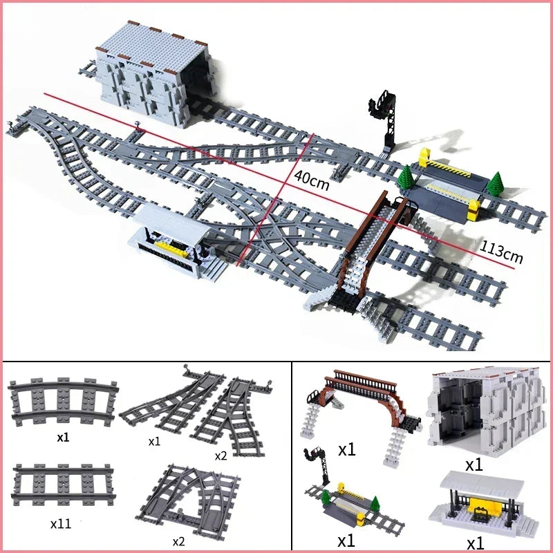 City Train Station Building Blocks