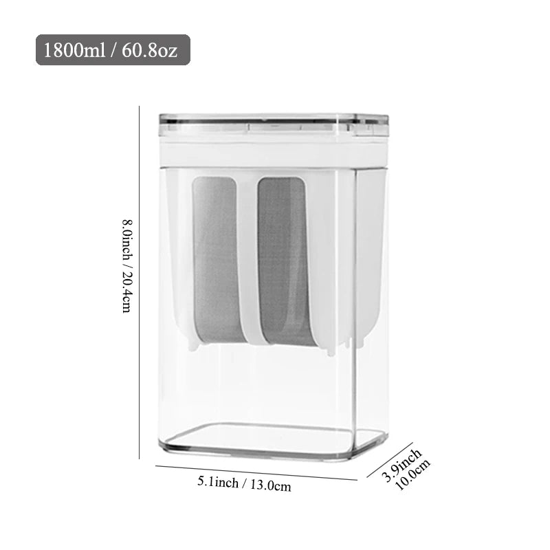1100ml/1800ml Yogurt Filter Greek Yogurt Strainer Food Strainer Storage Container  Whey Separation Cheese Tools Kitchen Supplies
