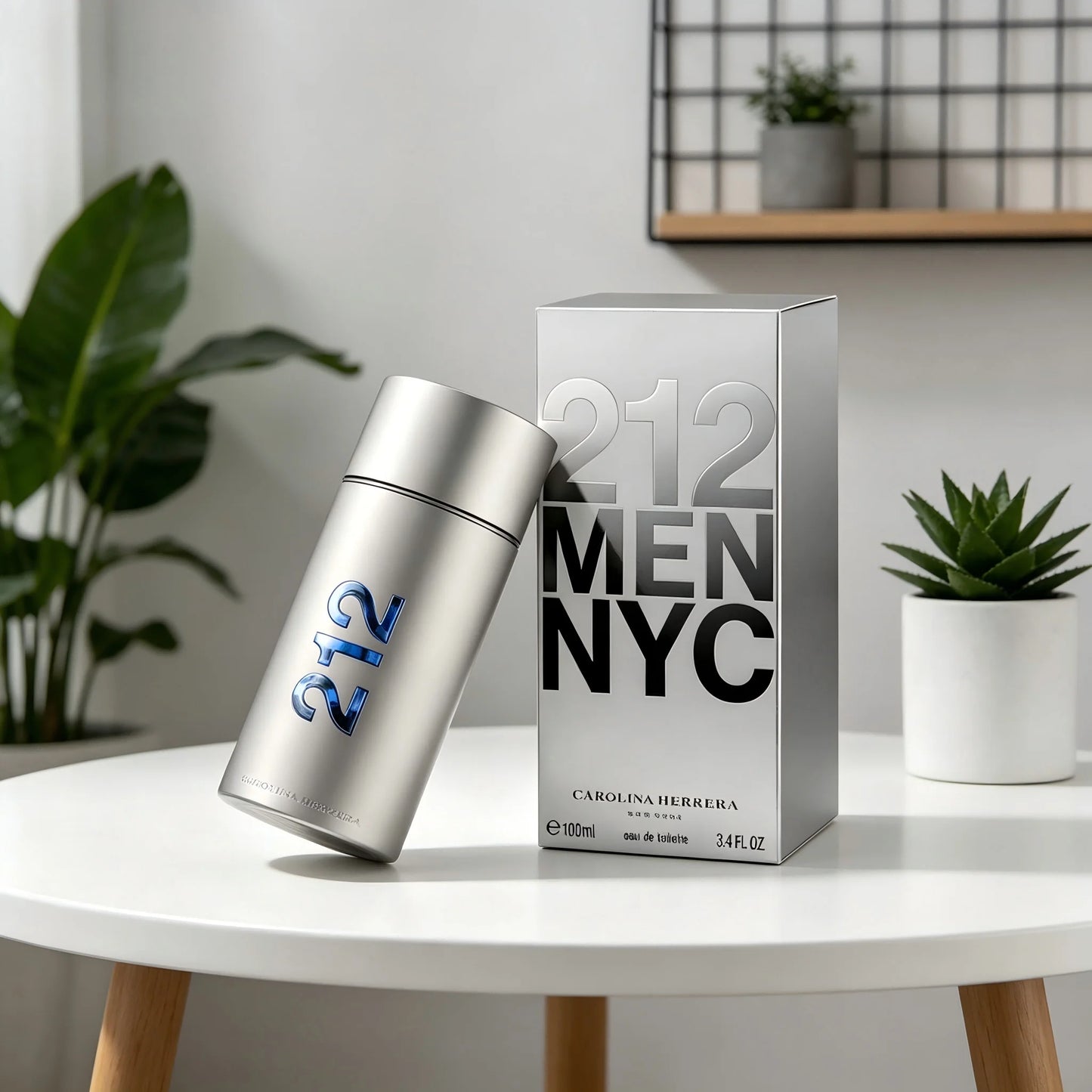 Carolina Herrera 212 Men's Eau De Toilette Spray 3.4 Fl Oz Clean Modern-Inspired Fragrance with Fresh Orange & Green Notes Smoot