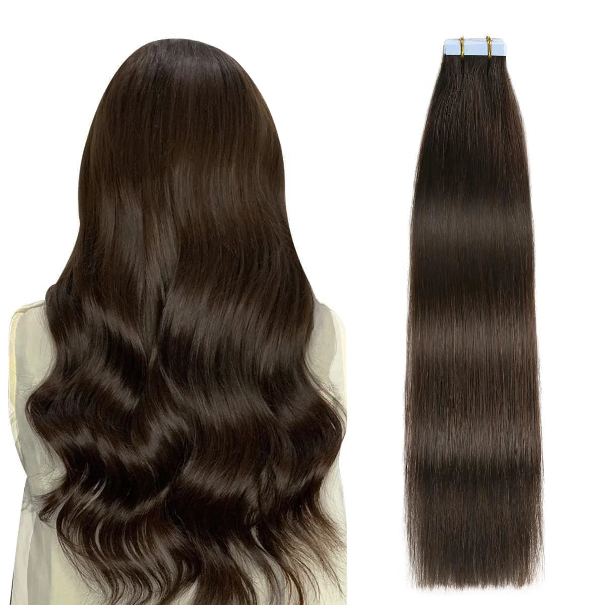 Invisible Tape in Hair Extensions Real Remy Hair Hair Extensions for Women Ash Blond mixed Platinum Blond Straight Hairpieces