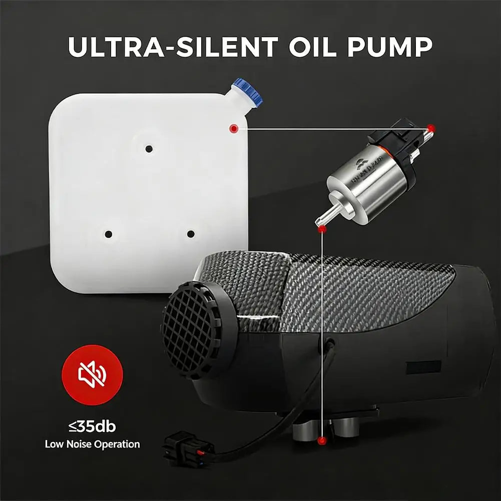 12V 22ML Parking Heater Fuel Pump Pulse Oil Pump For 5KW/8KW Diesel Air Heaters Low Noise Pulse Pump Universal for Diesel Heater