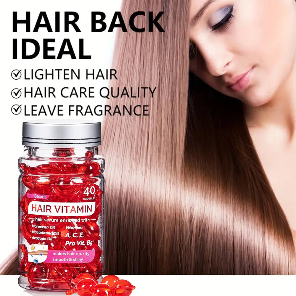 Arvazallia Argan Oil for Hair Treatment Leave in Treatment & Conditioner 80 Capsules Repair Hair Portable Hair Oil Is Suitable