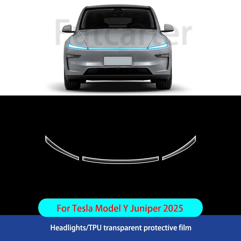 For Tesla ModelY Juniper2025 TPU Transparent Sticker Body Accessories Styling Pre-Cut Paint Protection Film Car Clear Kit Sticke