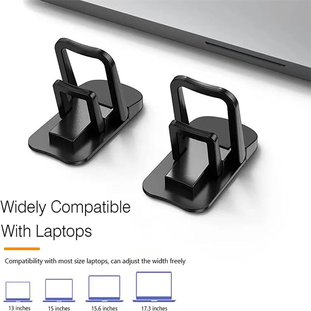 2PCS Mini Foldable Invisible Laptop Stand With 2 Adjustable Angles Foldable Invisible Laptop Riser for Notebook Cooling Holder