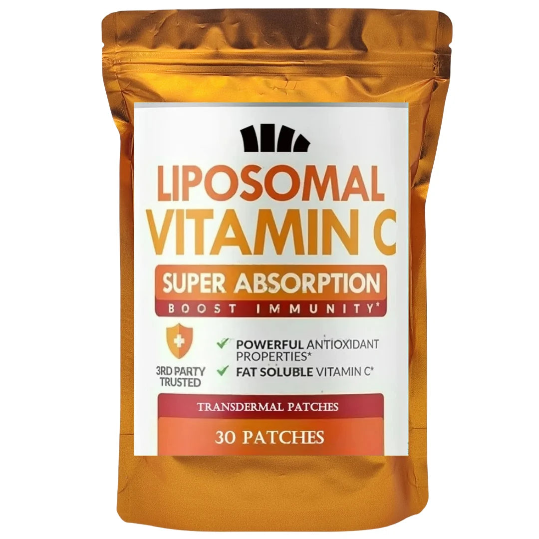Liposomal Vitamin C Patches - High Absorption, Immune System & Collagen Booster,mmunity Support Ascorbic Acid - 30 Patches.