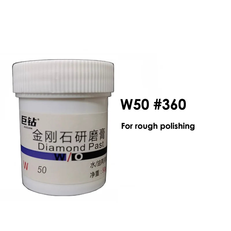 50g W0.18-60 Diamond Paste Compound Mold Die Mirror Polishing Lapping Syringes Micron Glass Jade Jewelry Metal Buffing Grinding