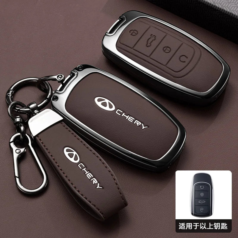 Car Accessories For Chery Jaecoo Tigo 7 8 Pro Max Omoda 9 C5 5 Phev Premium Plus Arrizo 5 Plus Key Case Holder Cover Chain