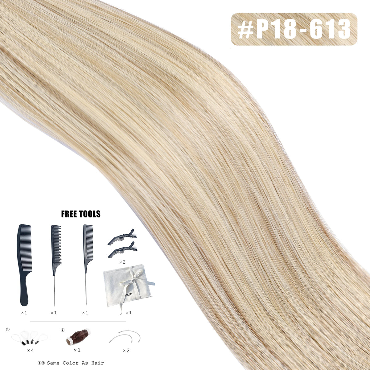 Genius Weft Human Hair Extensions 50G Remy Human Hair Invisible Brazilian Hair Extensions Hair Bundles