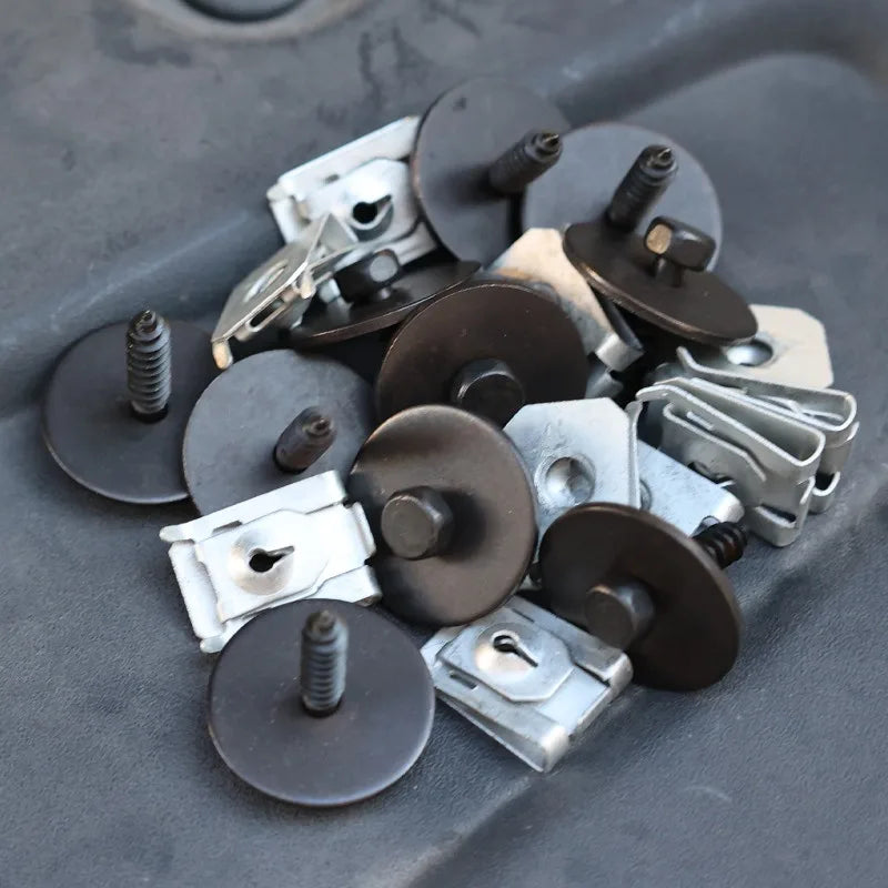 For BMW Bumper Fender Liner Screw Grommet Kit Under Engine Splash Guard Retainer Clip Metal Fastener Bolt Nut Set OE 07146951655