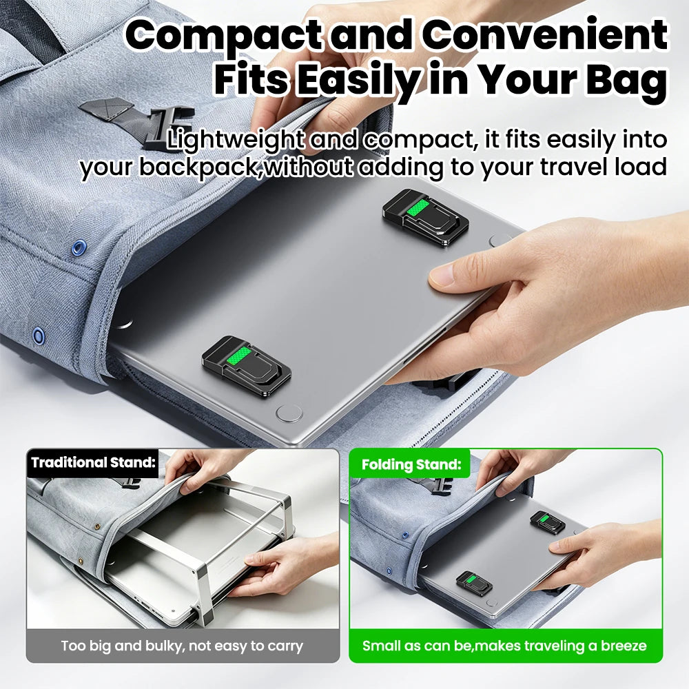 Mini Adjustable Laptop Stand Ultra-thin Folding Portable Holder for MacBook Xiaomi Notebook Cooling Keyboard Support