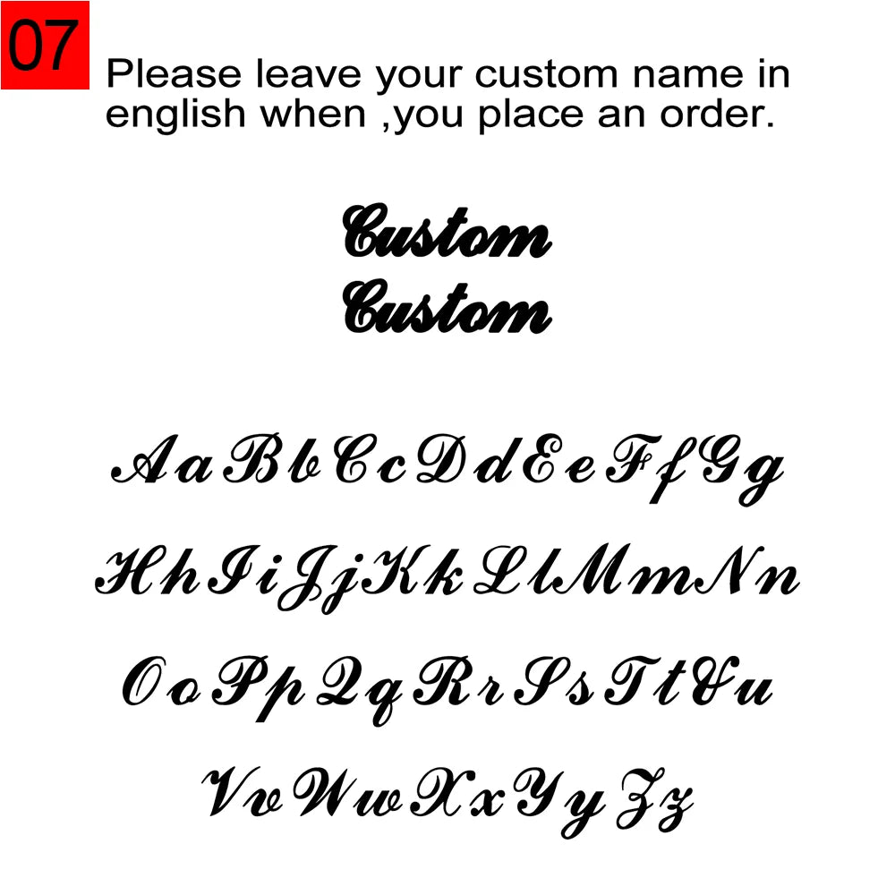 How to purchase custom cufflinks?  Choose your preferred font and color, and note the letters you want to customizethanks！