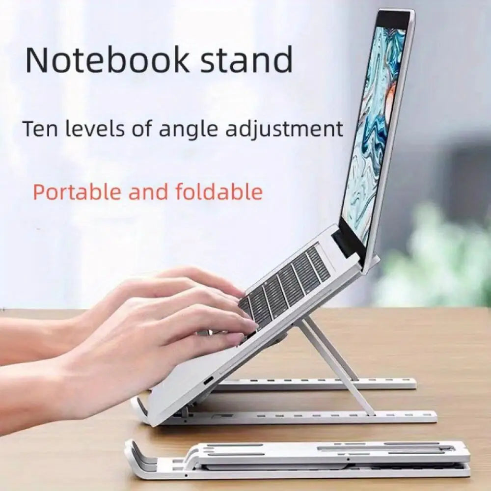 Adjustable Foldable Laptop Stand Portable Stable Cooling Support Laptops For Gaming Office Video Conferencing Desk Accessory