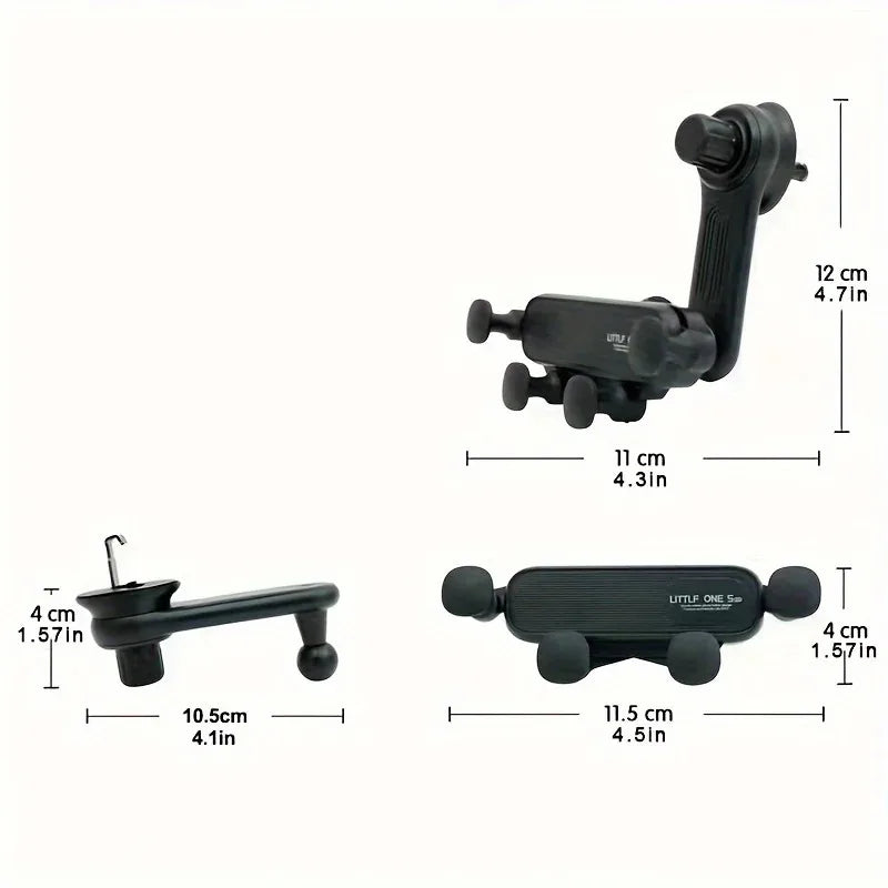 New Gravity Car Phone Holder - Strong Air Vent Clip Mount Adjustable Mobile Cell Stand for Hands-Free Driving