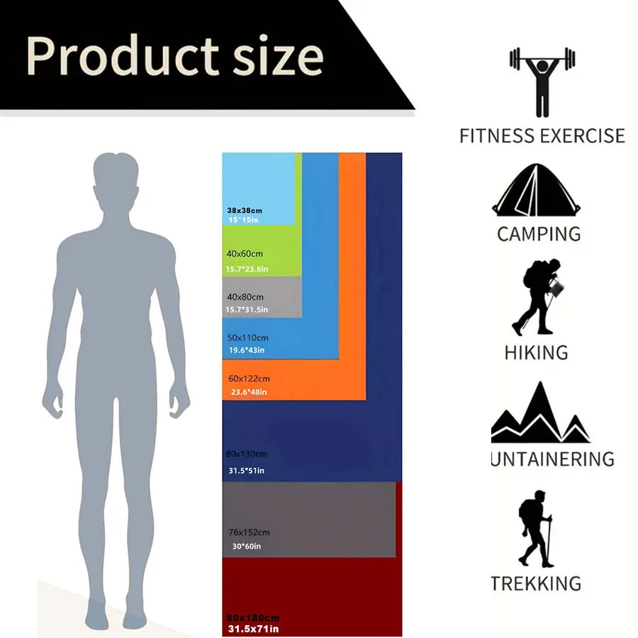 Quick-Drying Sports Towel Thick Sand Free Microfiber Quick Dry Towel , Super Absorbent Soft Swim BeachTowels for Men, Women
