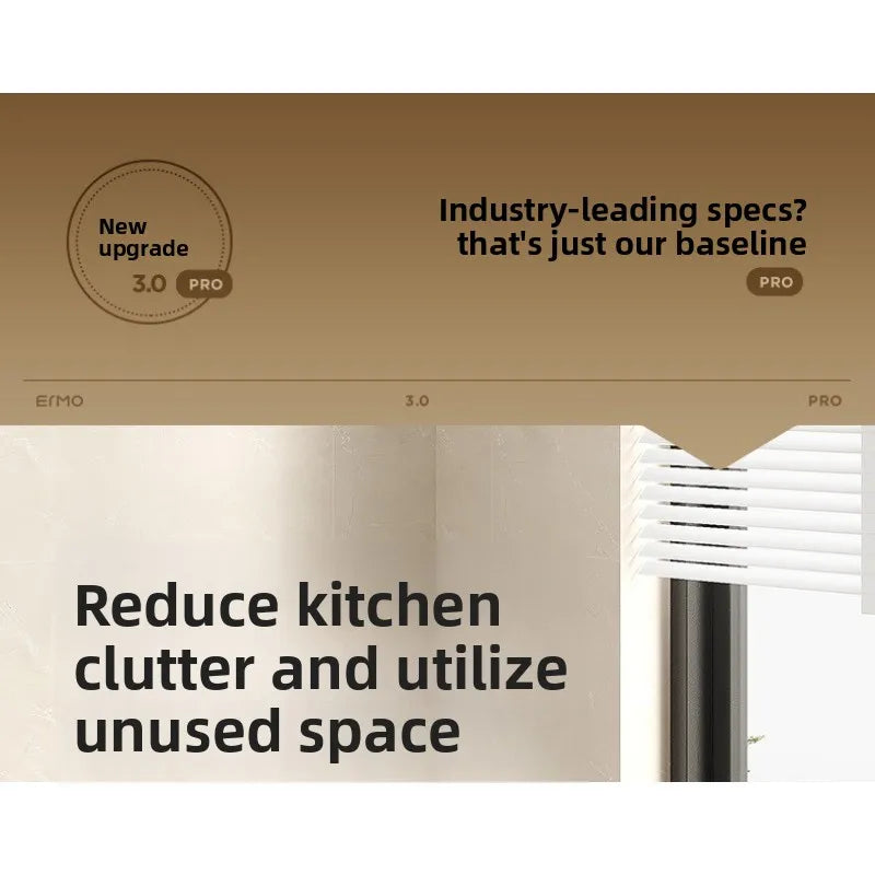 Multilayer Kitchen Storage Shelf Stainless Steel Space Saving Organizer for Pots Pans Under Sink Cabinet