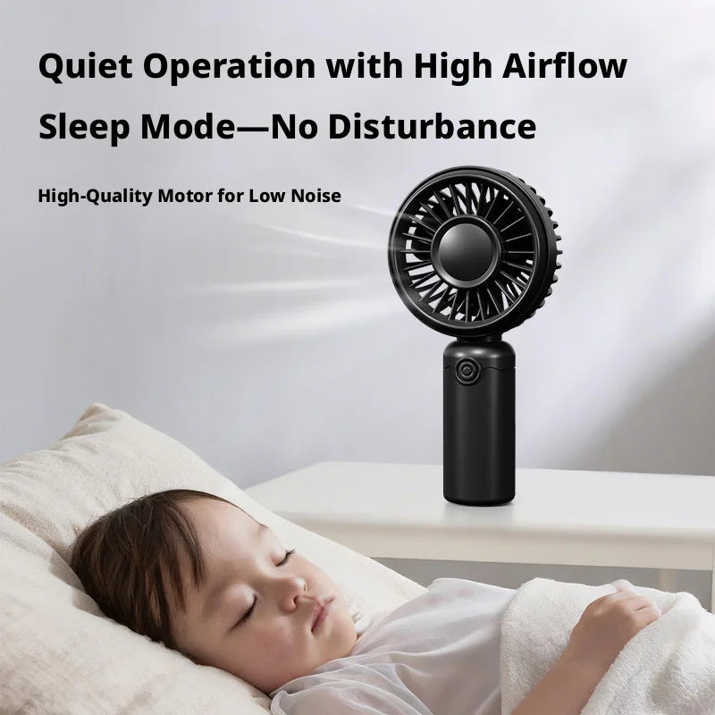 New Mini Fan Portable Mini USB Rechargeable Quiet Fans Table Makeup Eyelash Cooler Kids Outdoor Office Travel Air Cooler Fan NEW