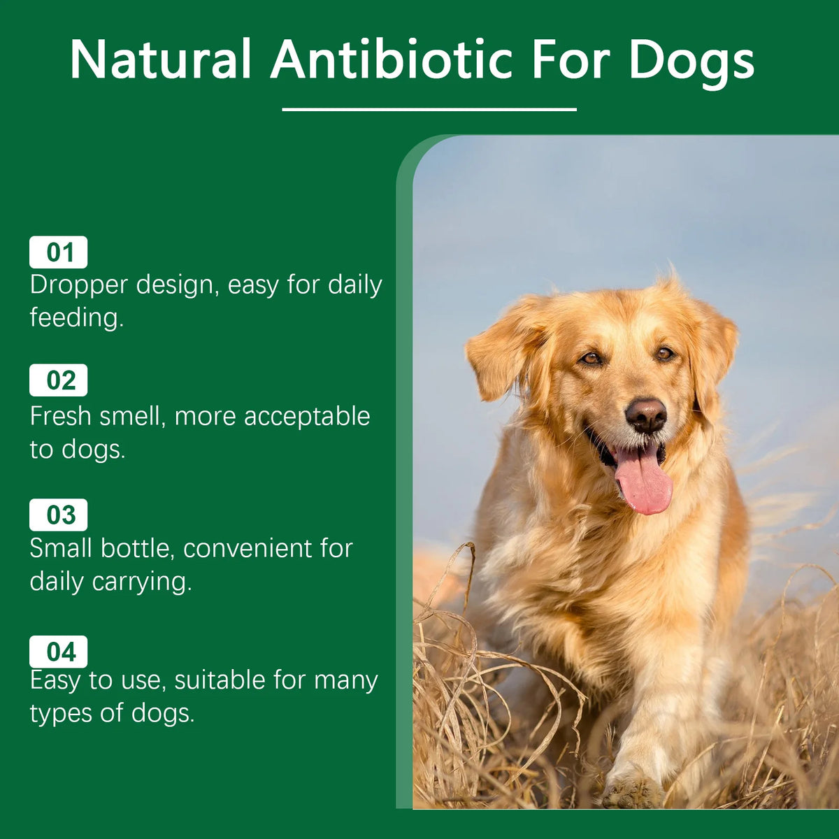 60ml Immune-Boosting Multivitamin Supplement for Dogs, Gentle Formula to Relieve Skin Discomfort, Daily Nutrition Supplement