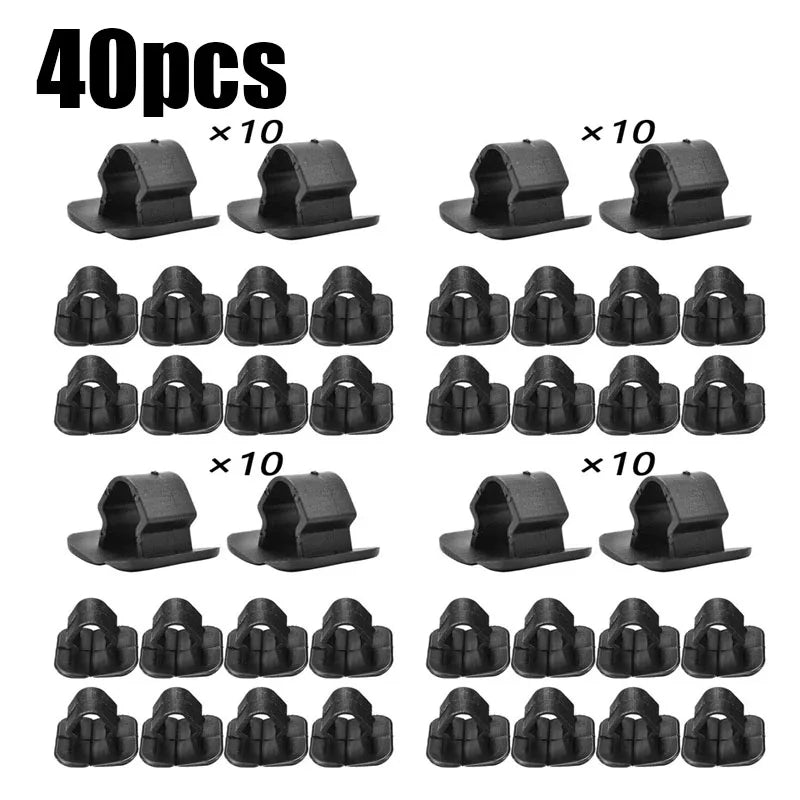 10/30/60pcs Car Bonnet Engine Hood Sound Deadener Insulation Clips For VW Lupo Passat Phaeton Scirocco Tiguan Holding Rivet