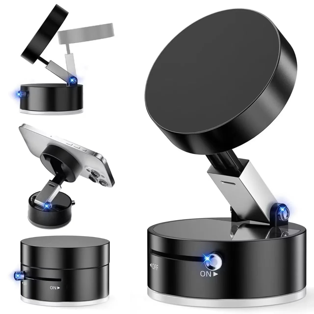 Car mobile phone magnetic Stand 2025 New type suction cup vacuum adsorption car special fixed mobile phone stand
