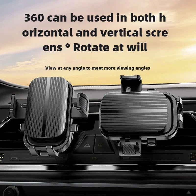 Flexible Cell Phone Holder Car, Phone Mount for Car Air Vent, Universal Auto Lock Car Phone Holder for IPhone Most Smartphone