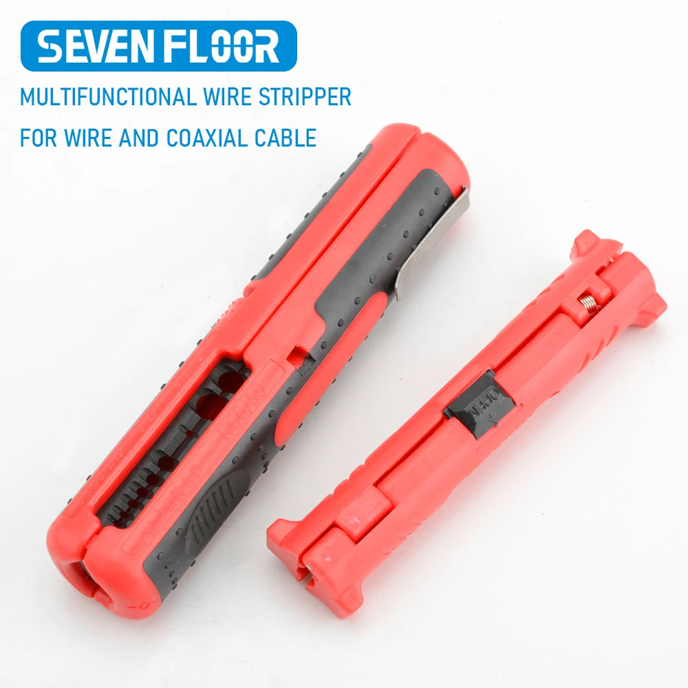 1pcs Electrical Wire Stripper Pen Rotary Coax Coaxial Cable Wire Pen Cutterl Round Grip Spring Lever Network Cable  Stripper