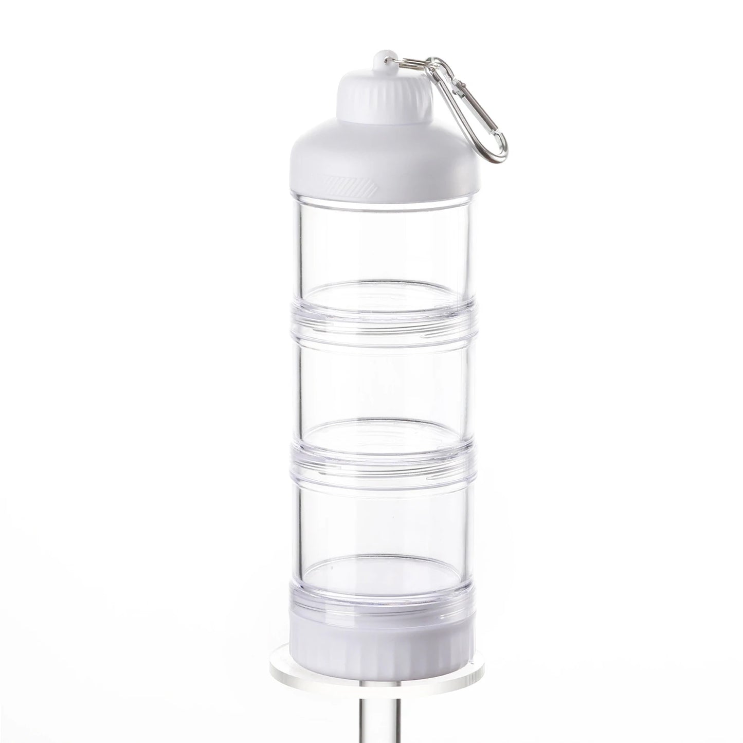 Protein Powder Dispenser Box Milk Powder Box With Funnel Keychain Portable Container for Toddler Snack Food Storage Box Dispense