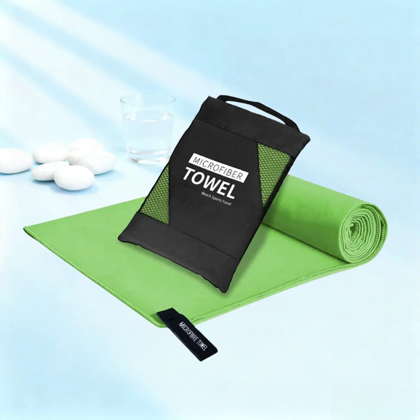 Microfiber Quick-Dry Lightweight Sandproof Towel  Portable Compact for Swim Yoga Gym Beach Travel Sports Supplies