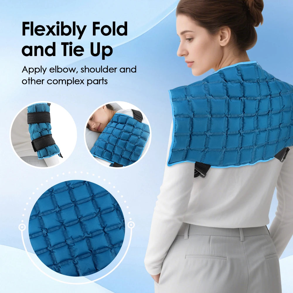 Reusable Cold/hot Compress Ice Packs Pad Gel for Knee Back Soft Injury Support Body Cooling Cushion Mat Nursing Care Big Size