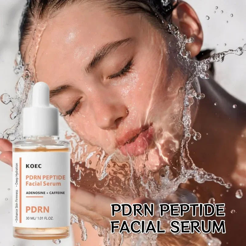Korean Salmon PDRN & Copper Peptide Face Serum,Centella Asiatica Hydrating Repair Essence, Lightweight Glow Moisturizer All Skin